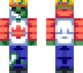 king caesars skin (with crown and canadian hoodie) (hive style) (: