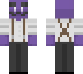 purple mustached man