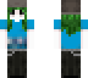 weezer fan with green hair