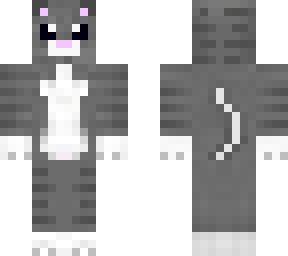 grey herobrine cat