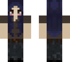 long purple hair