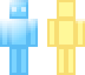 shiny blockbench gradient man default skin!