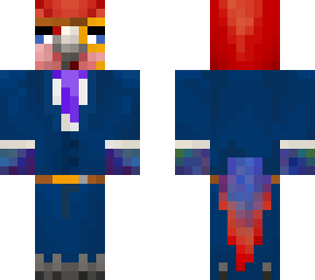parrot with suit