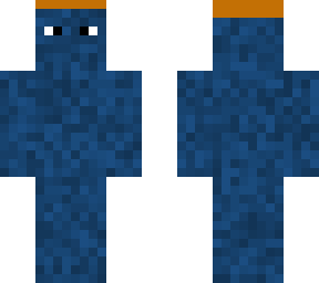 blue skin orange hair