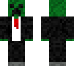 creeper wearing a suit