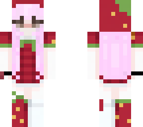 pink hair strawberry girl v2