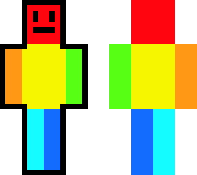 rainbow block guy