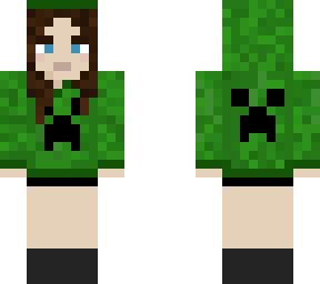 creeper girl wearing black socks