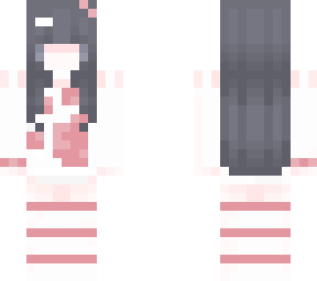 kawaii chibi girl with black hair
