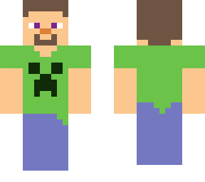 steve but creeper tshirt