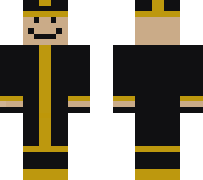 black and yellow robe