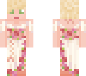 blonde lady of roses