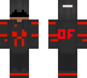 cool boy with red and black clothes