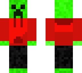 creeper with hoodie