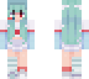gamer girl with blue hair