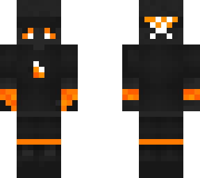 orange black spokeishere ninja