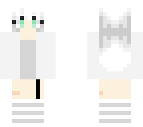 white hair :d