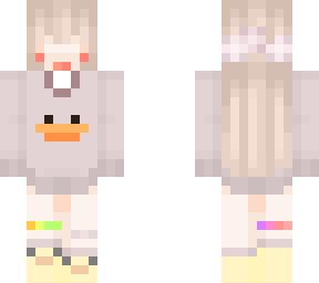 girl w/ a duck outfit (2)