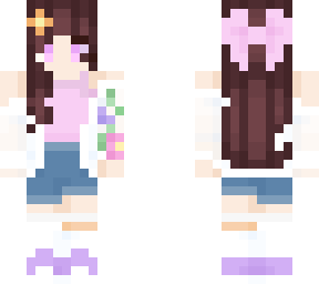 girl with flower