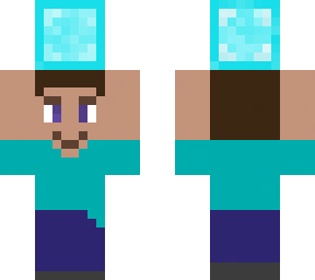 steve with diamondblock