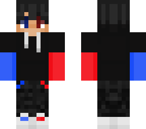 blue & red