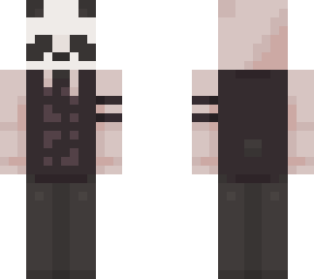 panda person in hoodie nice cloths 8700