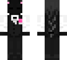 pink mask w/ braid and flower