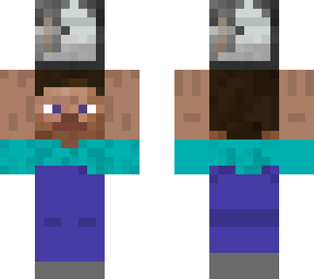 steve holding stonecutter