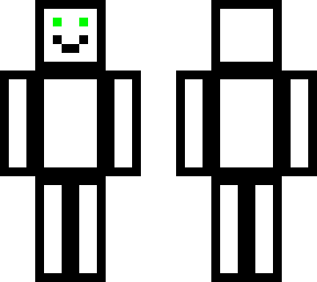 basic green eye white box guy