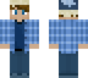 blue plaid ushanka