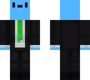 full suit blue man