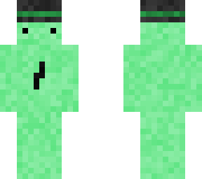 green with a top hat