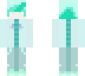 light green and blue, colorful skin