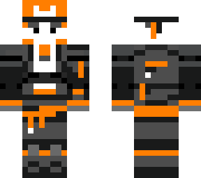 orange warrior guy my skin