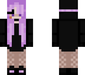 purple goth girl (original by LuminaMooney) | Minecraft Skin