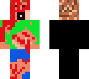 slashed man no back
