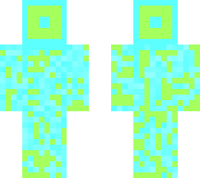 geometry dash cube (light green and cyan)