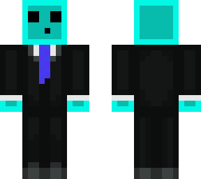mcfluffyyy (suit & blue tie) blue slime skin
