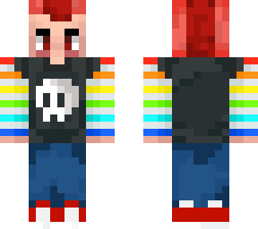 rainbow punk (red)