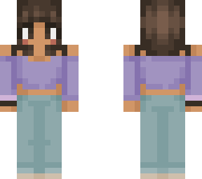 cute short hair girl purple