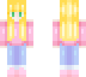 simple blonde girl skin