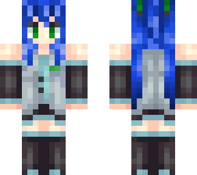 blue girl