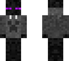 enderman with hoodie with creeper pattern