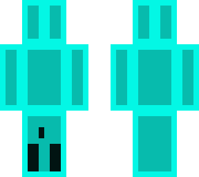 mcfluffyyy's blue slime skin (upside down) meme skin