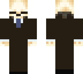 skeleton in a suit
