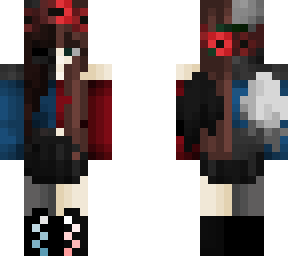blue and red girl