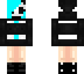 custom cyan black shygal