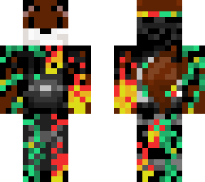 (touchup) reddish brown fox with fire and nature hoodie