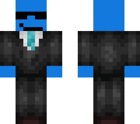 black suit for a blue guy