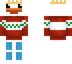 quackquacky in a christmas sweater